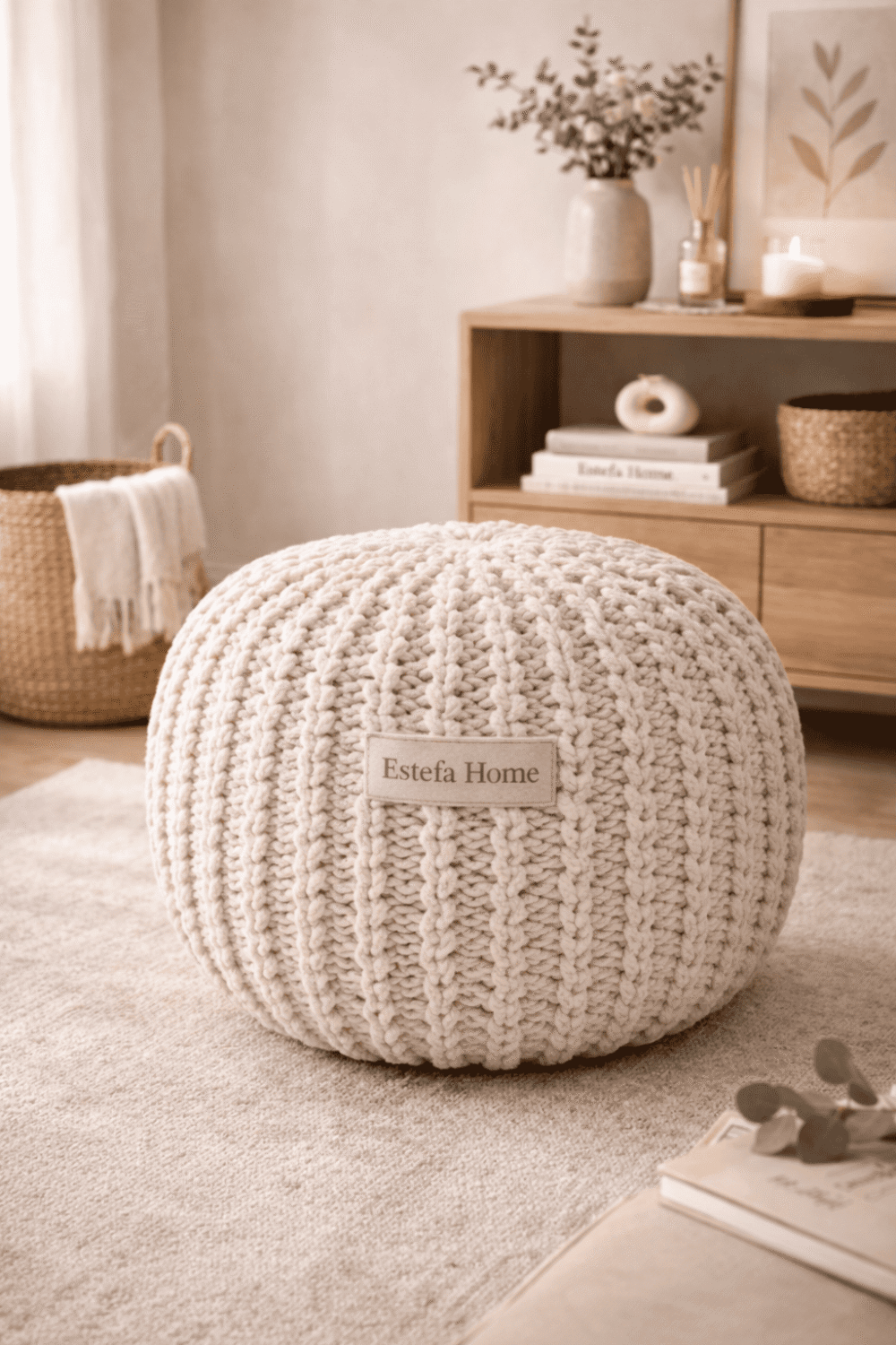 Puff Tejido Redondo