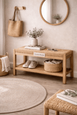 Banco de Entrada con Estante